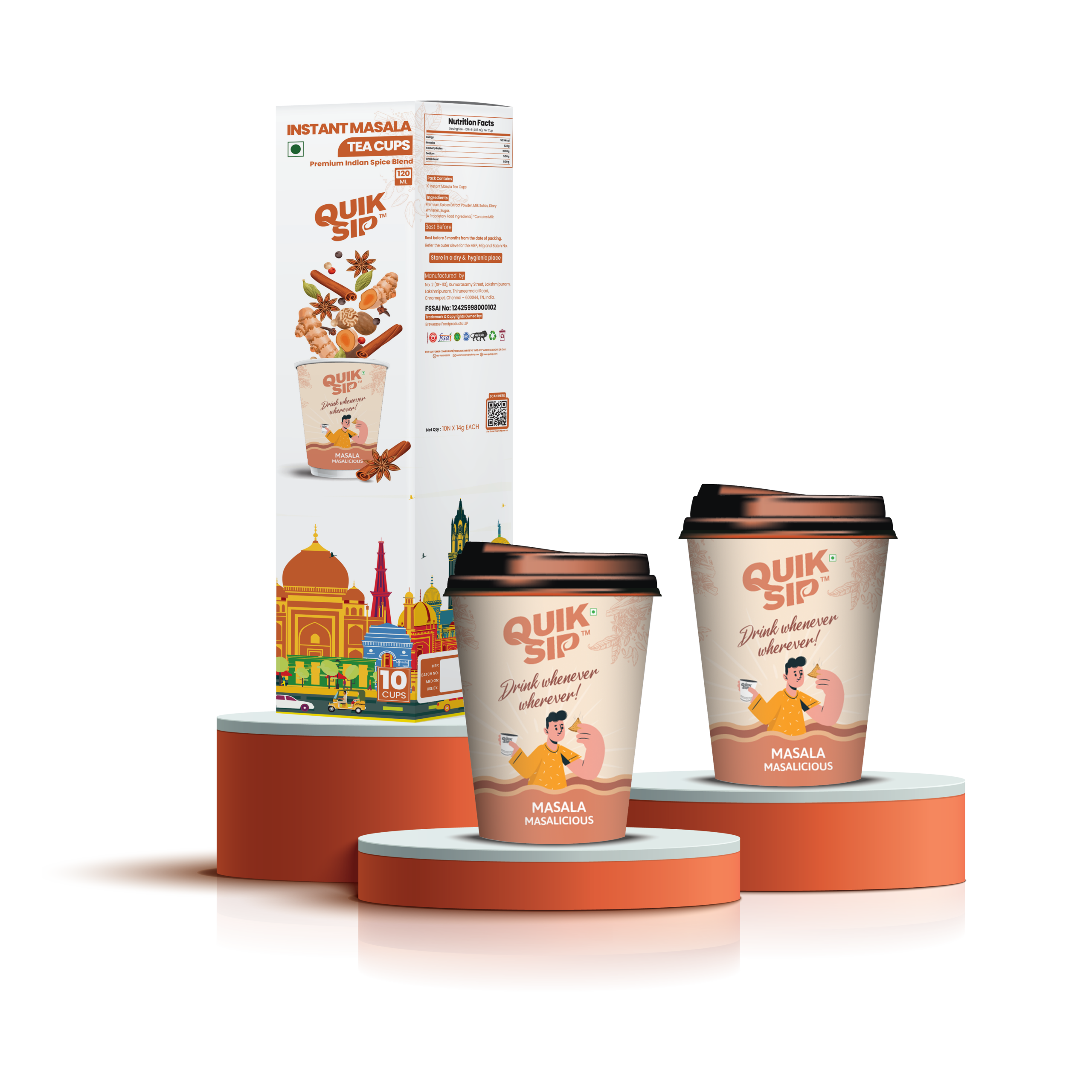 MASALA CUPS Masala Tea (120 ml) - Image 1