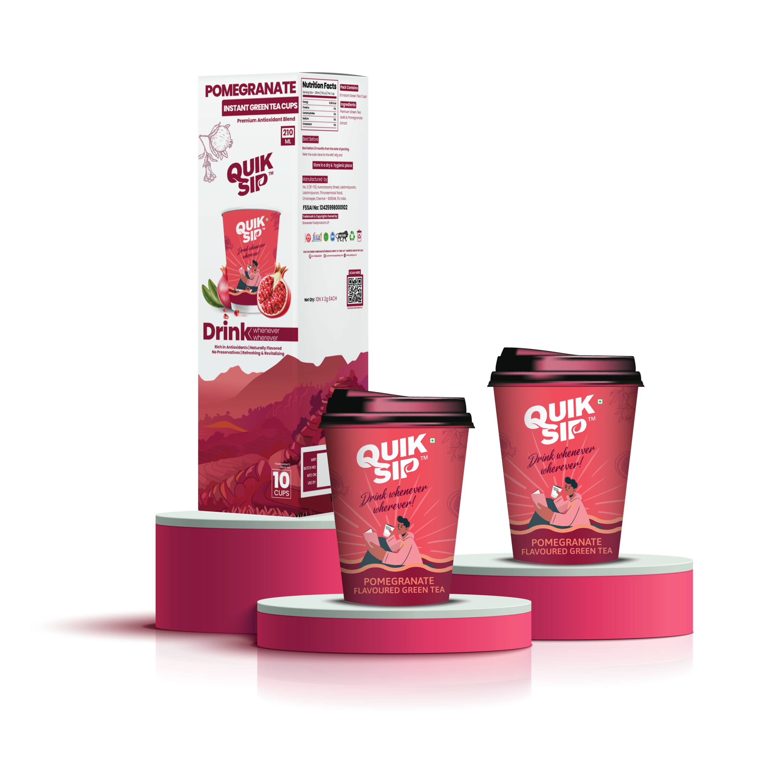POMOGRANATE Pomogranate Tea (210ml) - Image 1